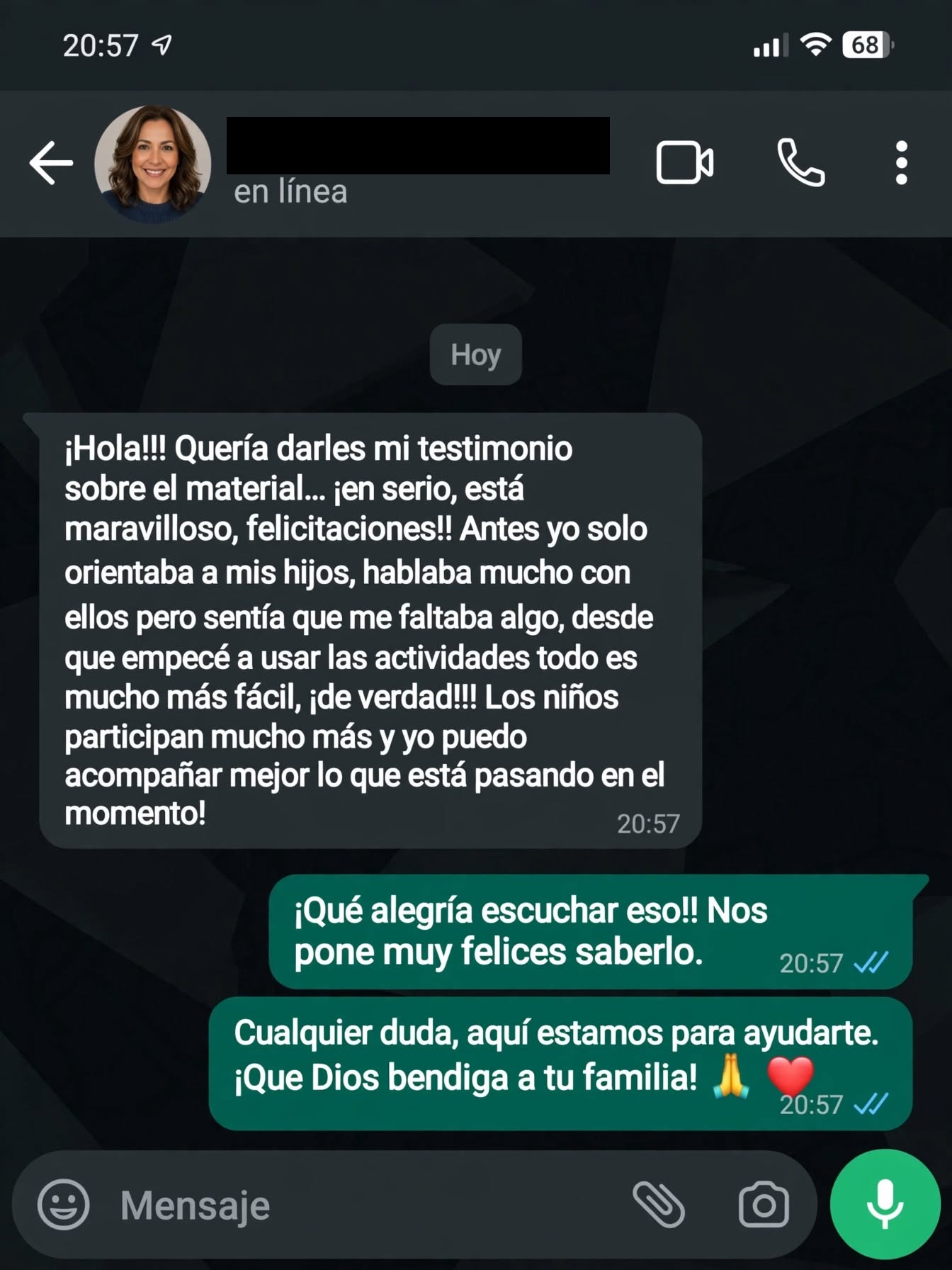 Testimonio de clienta 3