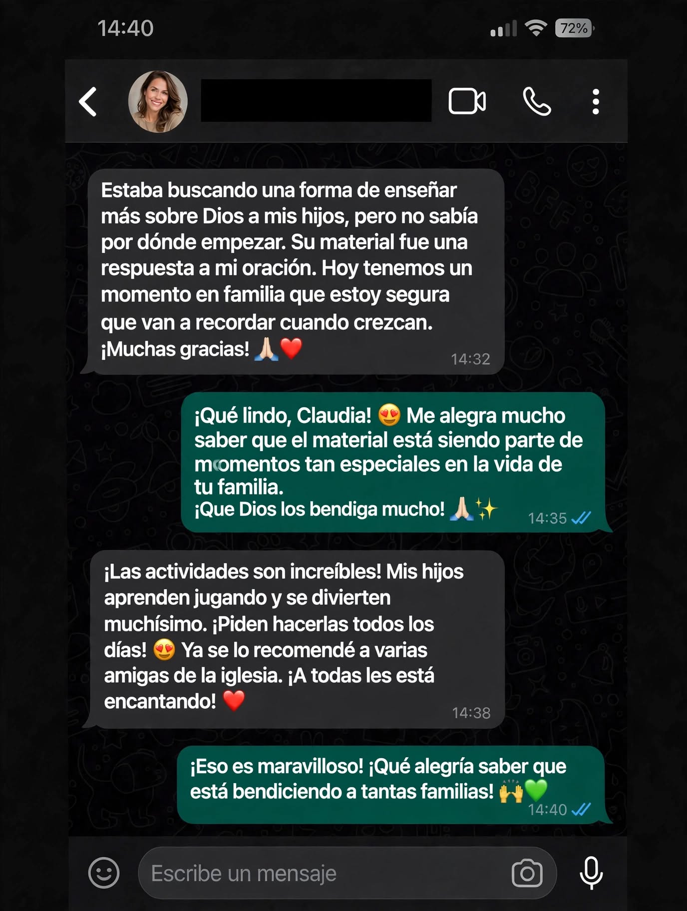 Testimonio de clienta 2
